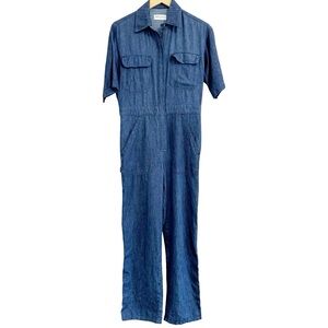 Rivet Utility Dynamo Hemp Jumpsuit Blue Small
